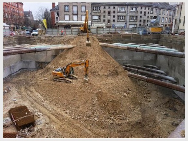 Le parking souterrain du cheval rouge à Orléans