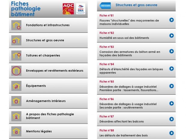 Fiches pathologie bâtiment AQC SMABTP