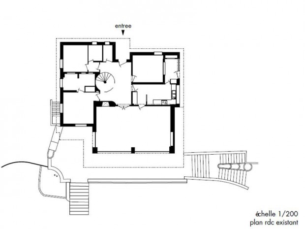 Plan rez-de-chaussée existant