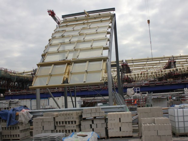 Canopée des Halles chantier en octobre 2013