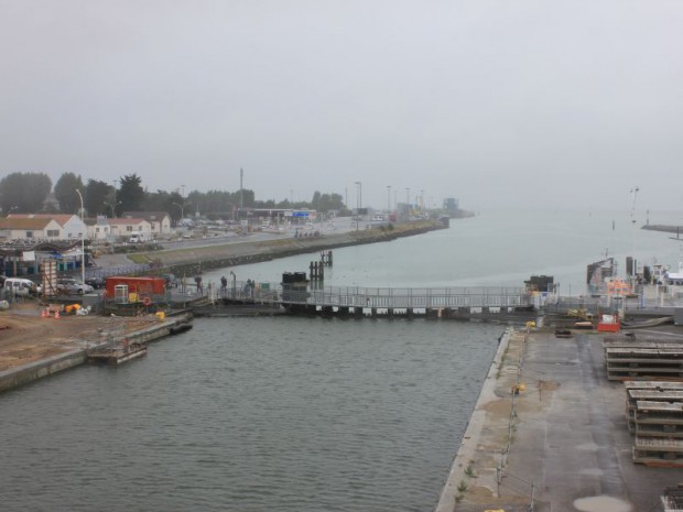 Remise en état des bajoyers de l'Ecluse Ouest de Ouistreham