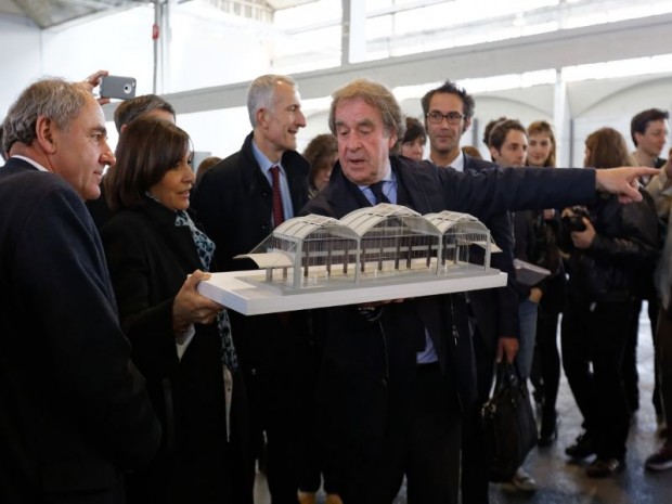 Visite et délivrance du permis de construire de la Halle Freyssinnet à Paris 