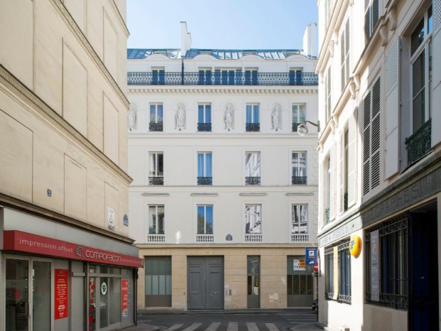 Rénovation et logements sociaux RIVP  au 13-15 rue Bleue dans le 9ème à Paris 