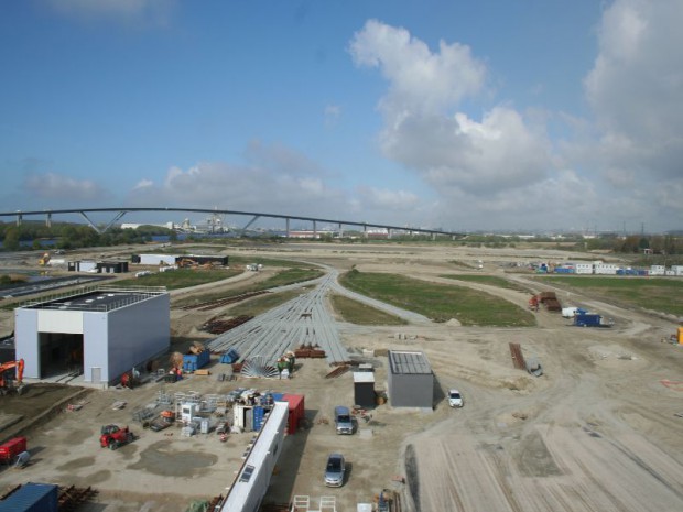 Construction du terminal multimodal sur le Port du Havre