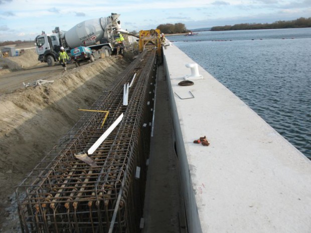 Construction du terminal multimodal sur le Port du Havre