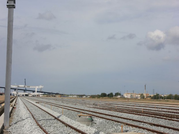 Construction du terminal multimodal sur le Port du Havre