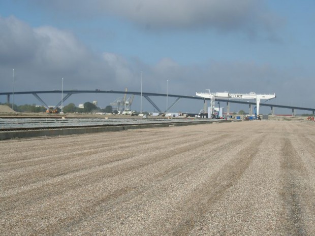 Construction du terminal multimodal au Havre 