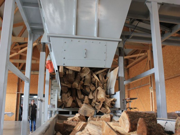 Inauguration de l'usine bois BF 42 de Poujoulat