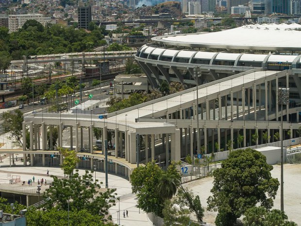Le stade Maracaña rénové  à Rio de Janeiro (Brésil)