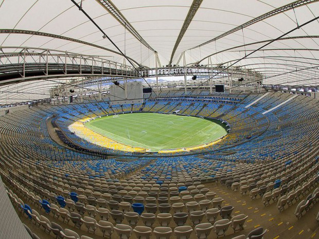 Le stade Maracaña rénové  à Rio de Janeiro (Brésil)