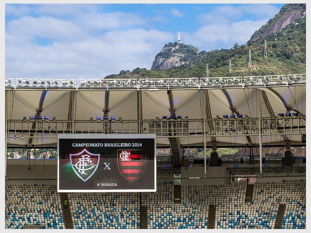 Le stade Maracaña rénové  à Rio de Janeiro (Brésil)