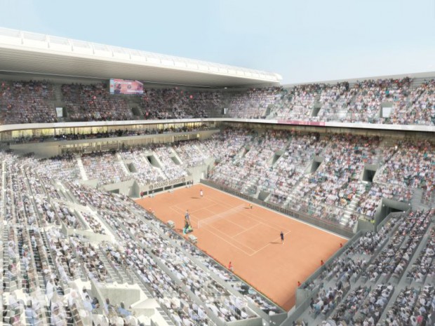 Modernisation et nouveaux visuels du Stade Roland-Garros à la Porte d'Auteuil