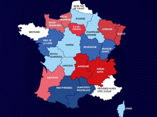 nouvelle carte des regions