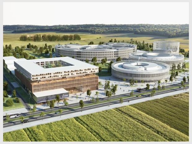 Perspective EDF Lab sur le site de Paris-Saclay 