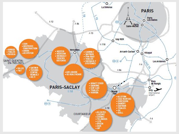 Carte Paris-Saclay 