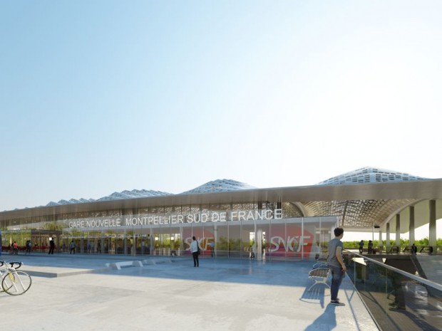 La gare nouvelle de Montpellier Sud de France et projet Icade