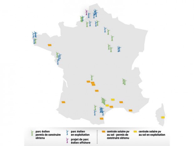 Carte implantations