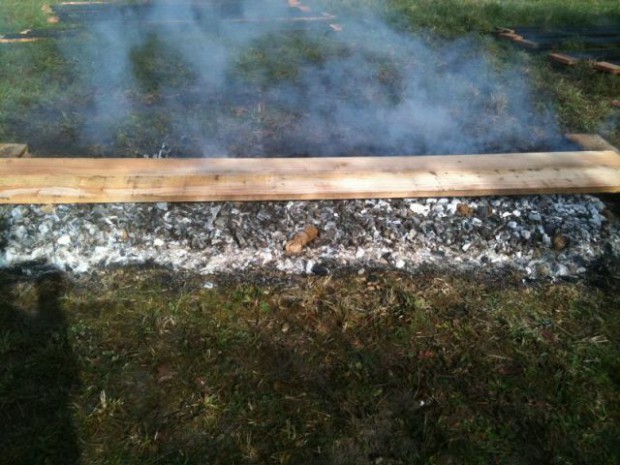 Extension en bois brûlé 