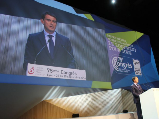 Manuel Valls au congres USH 2014