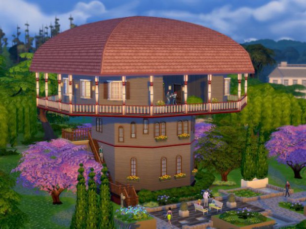 Maison conçue dans le jeu Les Sims 4