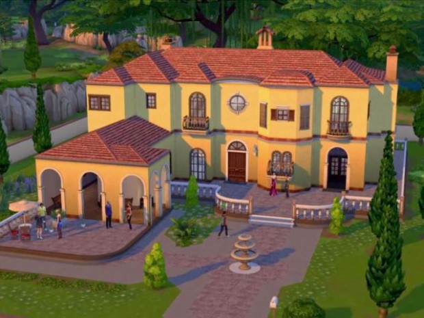 Maison conçue dans le jeu Les Sims 4