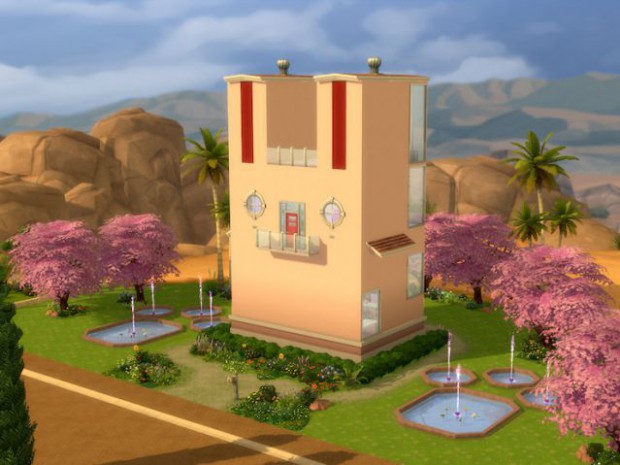 Maison conçue dans le jeu Les Sims 4