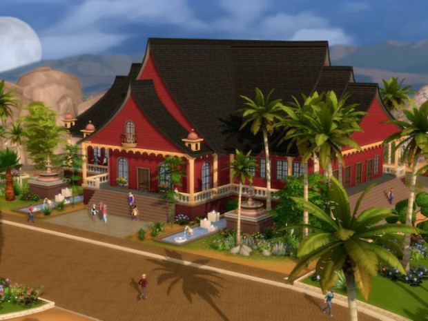 Maison conçue dans le jeu Les Sims 4