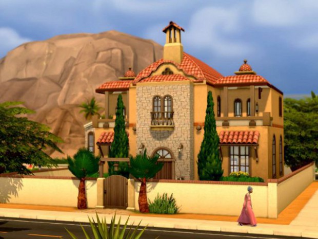 Maison conçue dans le jeu Les Sims 4