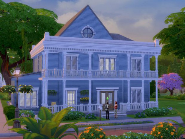 Maison conçue dans le jeu Les Sims 4