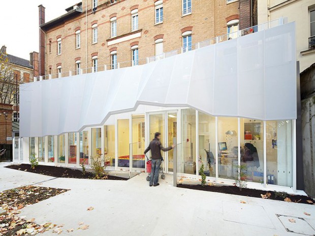 Livraison de la Crèche Epée de bois à Paris réalisée par H2O architectes