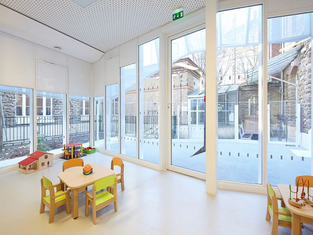 Livraison de la Crèche Epée de bois à Paris réalisée par H2O architectes