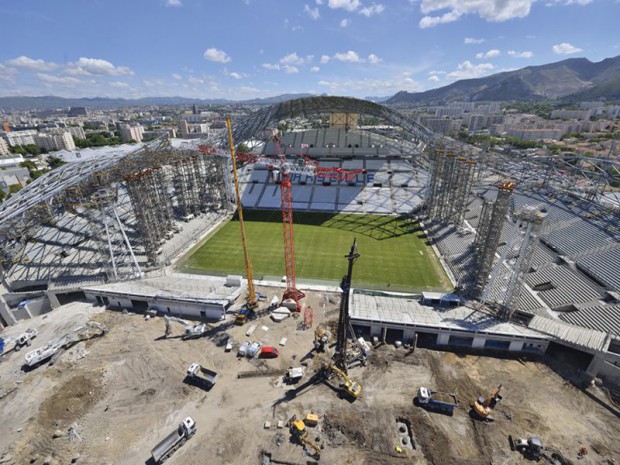 Inauguration du nouveau Vélodrome à Marseille