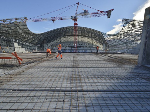 Inauguration du nouveau Vélodrome à Marseille
