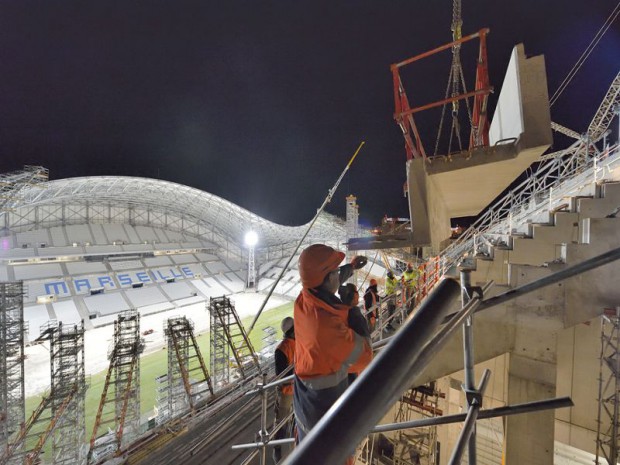 Inauguration du nouveau Vélodrome à Marseille