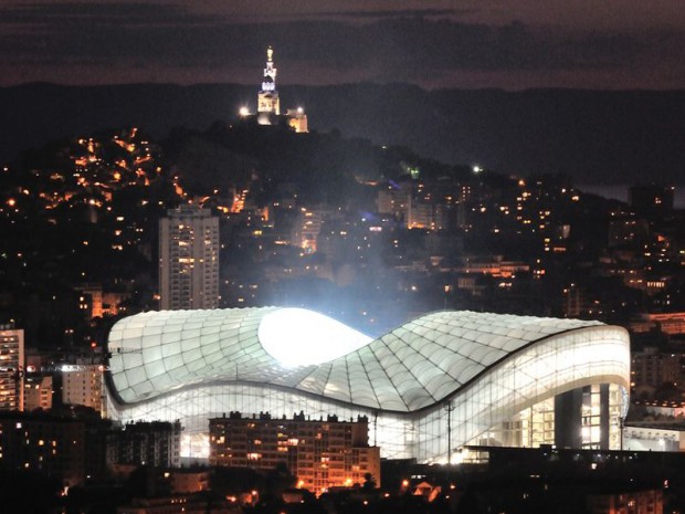 Inauguration du nouveau Vélodrome à Marseille