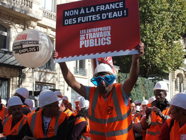 Manifestation de la FNTP 