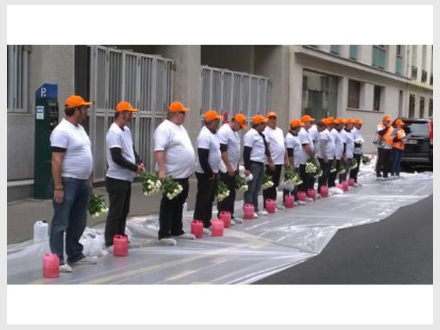 Manif CFDT à la FFB