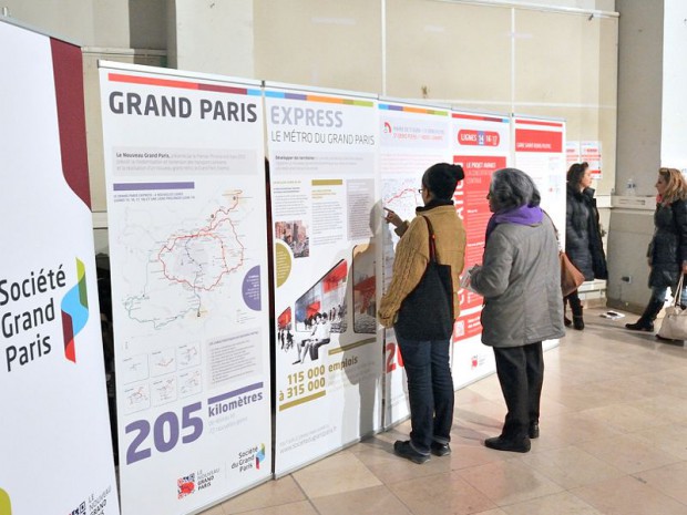 Le Grand paris et illustration autour des projets transports 