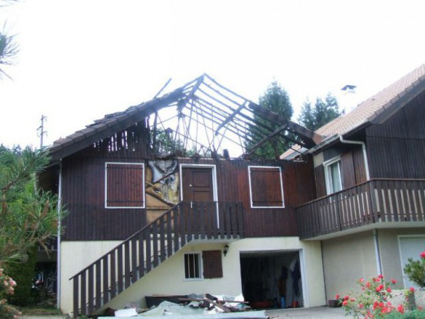 Reconstruction totale d'une maison incendiée