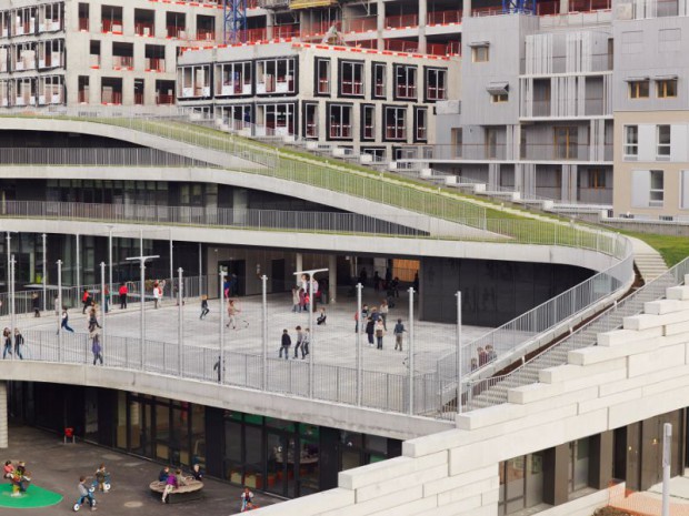 Réalisation du Groupe scolaire à Boulogne-Billancourt 