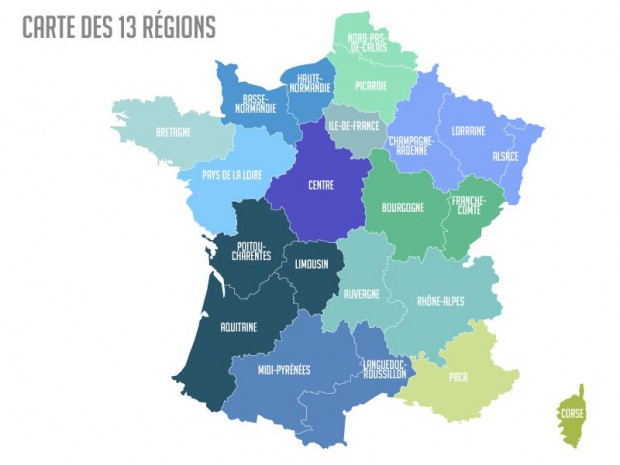 Nouvelle carte des 13 régions adoptée à l'Assemblée nationale 
