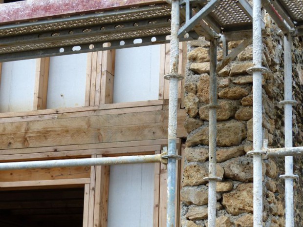 Loges en Josas - chantier béton de chanvre