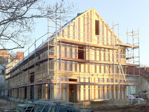 Loges en Josas - chantier béton de chanvre