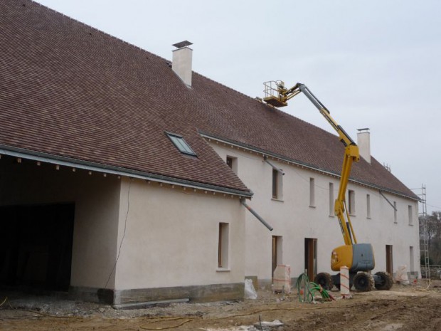 Loges en Josas - chantier béton de chanvre