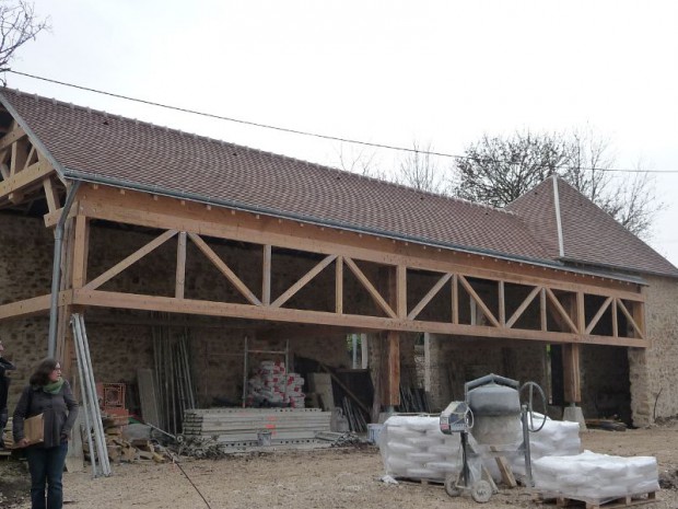 Loges en Josas - chantier béton de chanvre