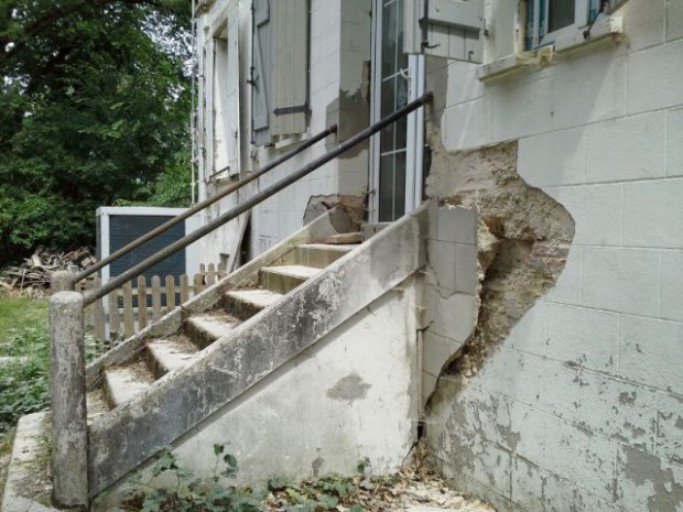 Ravalement de façade d'un château du XIXème