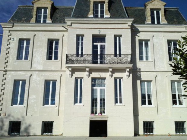 Ravalement de façade d'un château du XIXème