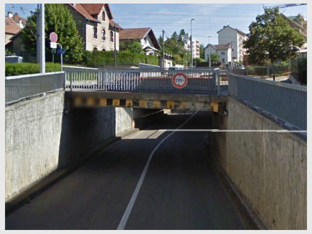 Le pont guillotin à Besançon 