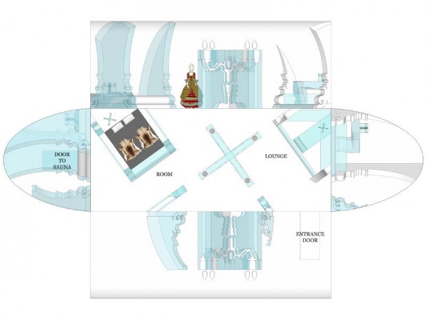 Hôtel de glace suite Rococo