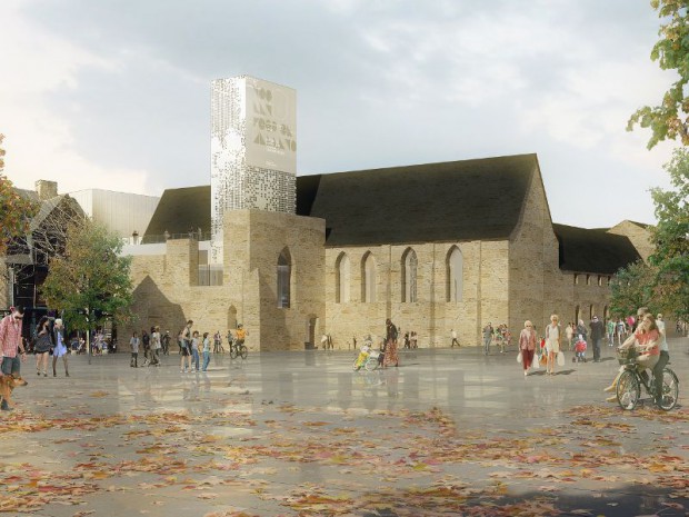 Le futur centre des congrès de Rennes Métropole, autrefois le couvent des Jacobins 